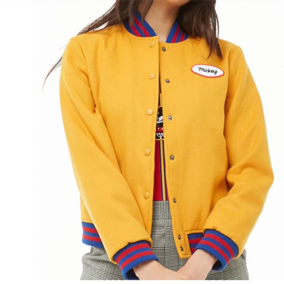 Disney X Forever 21 1 Anniversary Mickey Mouse Varsity Jacket - Picture 2 of 12